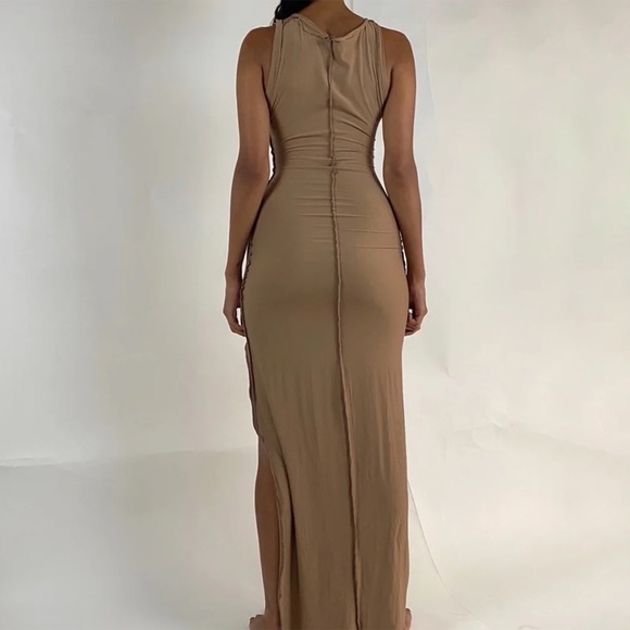 Racer back high slit dress - Picture 2 of 3